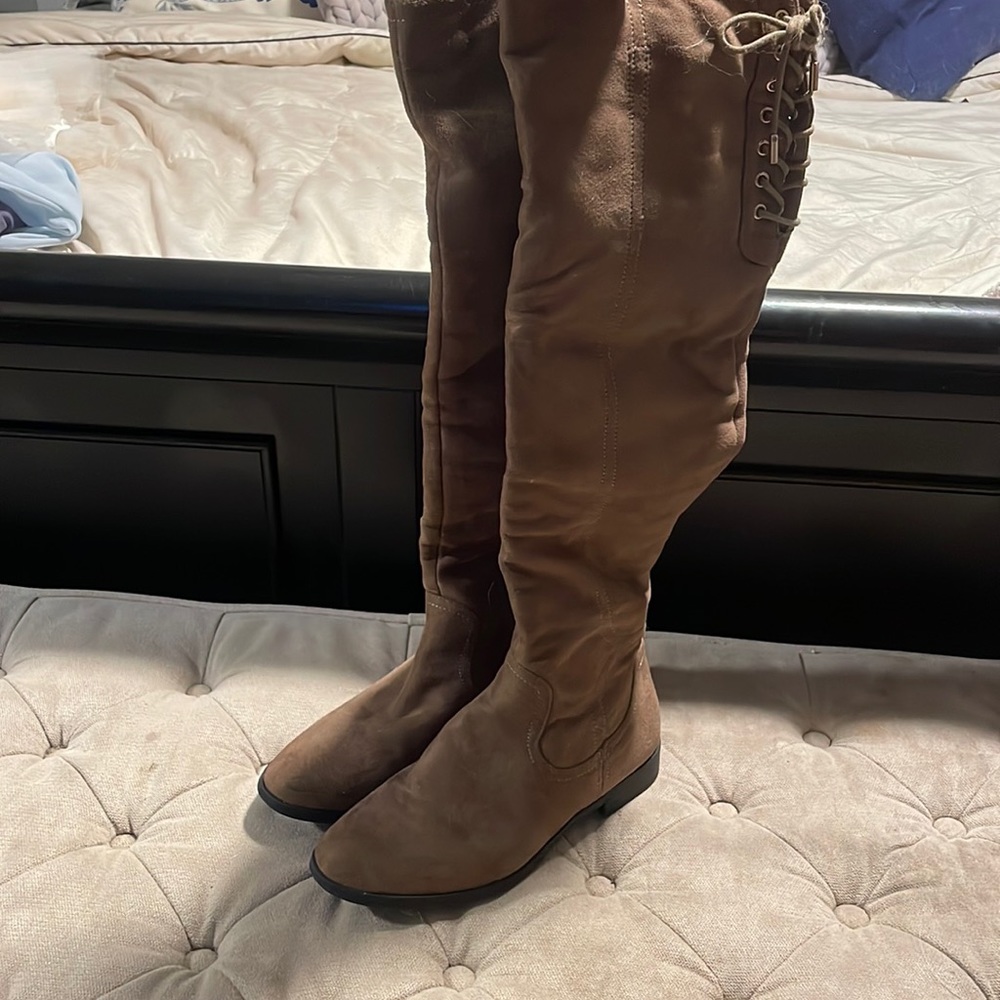 XOXO brown knee high boots size 8